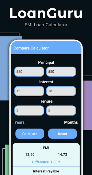 LoanGuru - EMI Loan Calculator Screenshot 0