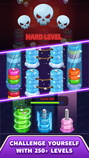 Bolt Sort: Stacking Puzzle Screenshot 2