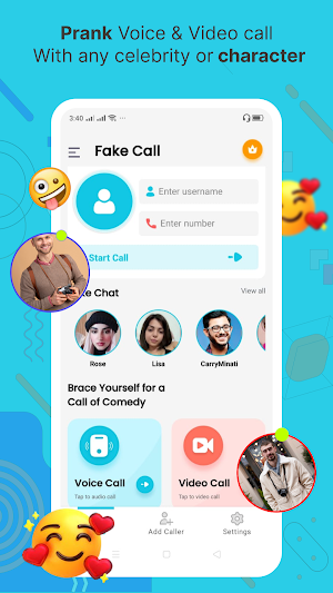 Fake call: Prank call & chat Screenshot 0