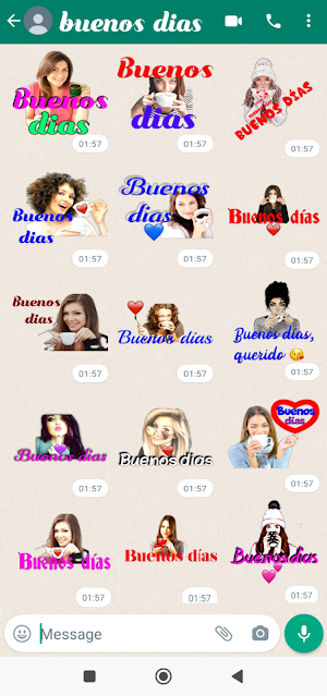 Pegatinas de buenos dias Screenshot 3