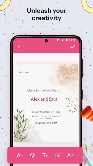 Invite Card, Birthday Card Screenshot 3