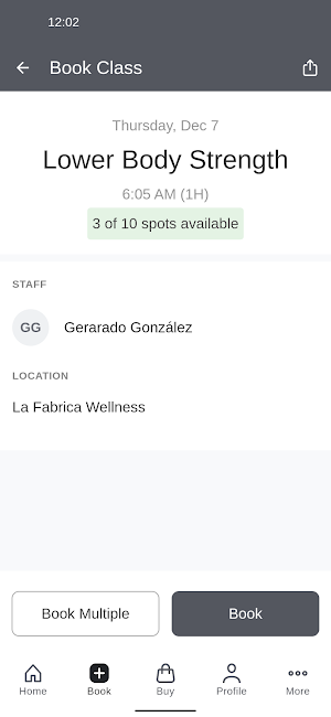 La Fábrica Wellness Screenshot 2