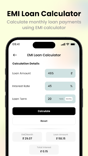 LoanNice - EMI Loan Calculator Screenshot 1