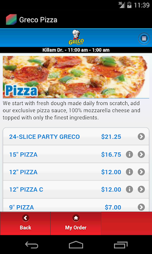 Greco Pizza Screenshot 1