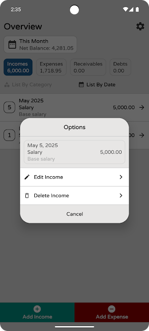 My Wallet - Incomes & Expenses Screenshot 3