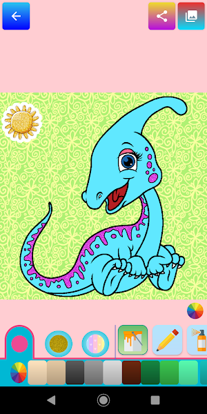 Dinosaur Coloring for Kids Screenshot 0