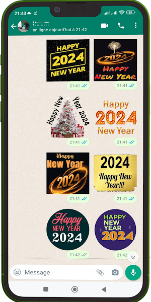 Happy New Year Stickers 2024 Screenshot 3