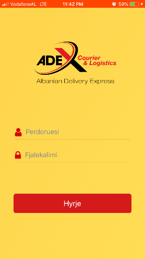 Adex Couriers Screenshot 1