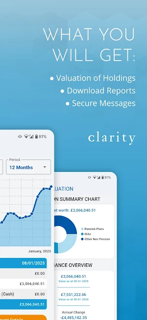clarity Mobile Application Screenshot 1