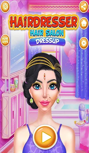 Hairdresser Hair Salon and Best Dressup Free Game Screenshot 0