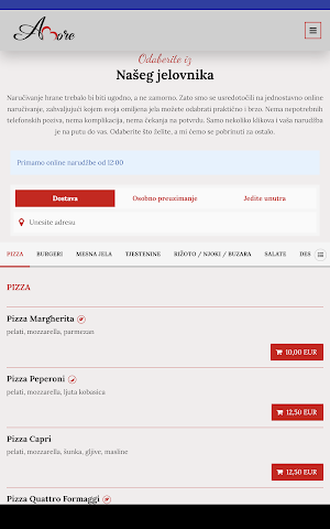 Amore Pizza Bar Screenshot 2