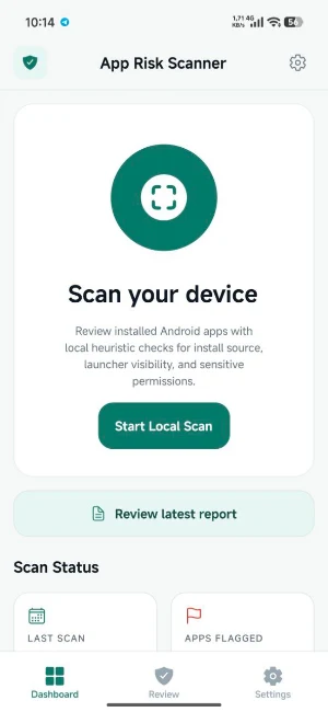 App Risk Scanner Screenshot 0