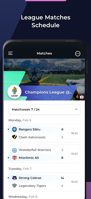 4league - Football Team & League System Management Screenshot 2