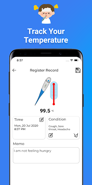 Body Temperature App : Thermometer For Fever Screenshot 0