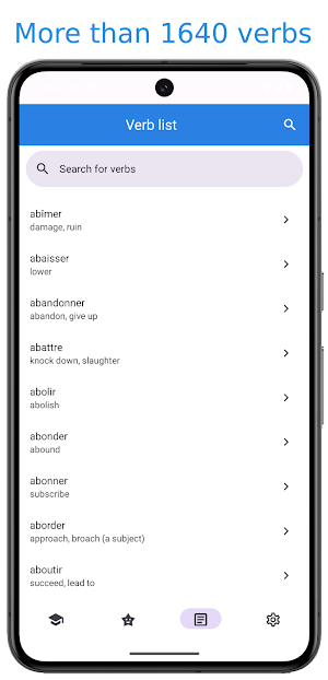 Verbare: Learn French verbs Screenshot 1