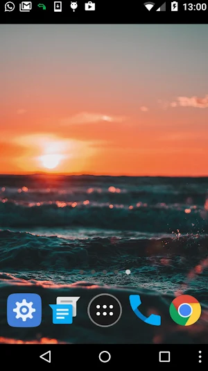 sunset ocean live wallpaper Screenshot 0