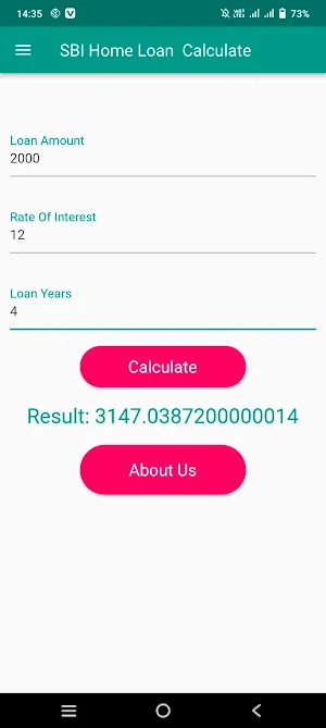 SBI Home Loan Calculator Screenshot 1