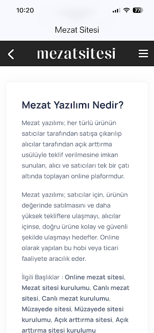 mezatsitesi Screenshot 2