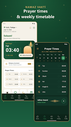 Prayer Times: Athan & Qibla Screenshot 0