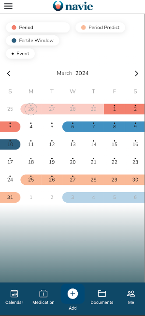 navie Fertility & IVF Tracker Screenshot 0
