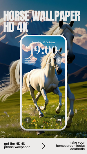 Aesthetic Horse Wallpaper HD Screenshot 0