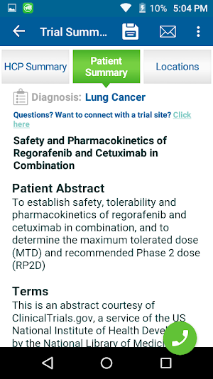Bayer Oncology Trial Finder Screenshot 1