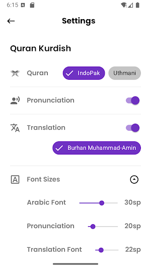 Quran Kurdish - Kurdish Quran Screenshot 1