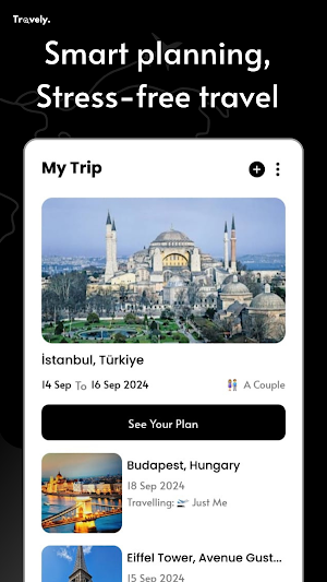Travely Pro - AI Trip Planner Screenshot 1