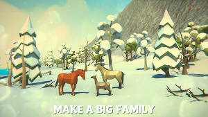 Winter Horse Simulator - Winter Family Adventure Screenshot 2