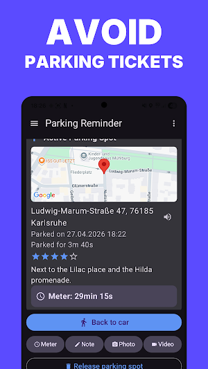 Parking Reminder - Car Finder Screenshot 1