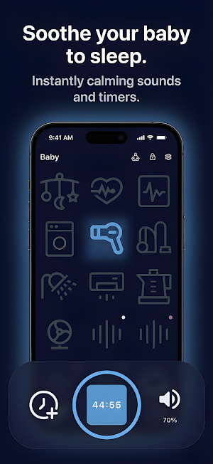 White Noise Baby Sleep Sounds Screenshot 1
