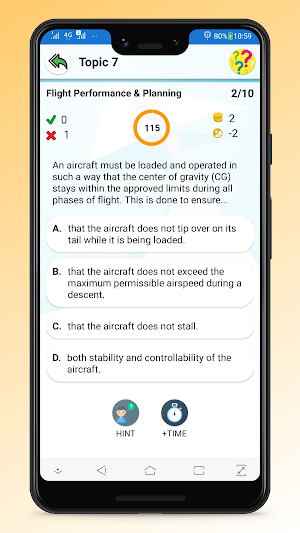 EASA SPL Aeroplane EXAM Prep. Screenshot 2