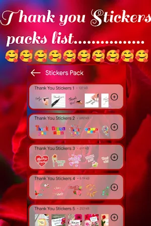 Thank you Sticker For Whatsapp Screenshot 3