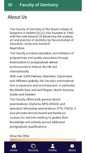 Faculty of Dentistry, RCSI CPD Screenshot 2