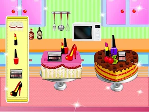 Makeup Kit Cake Factory: Cosmetic Cupcake Maker Screenshot 2