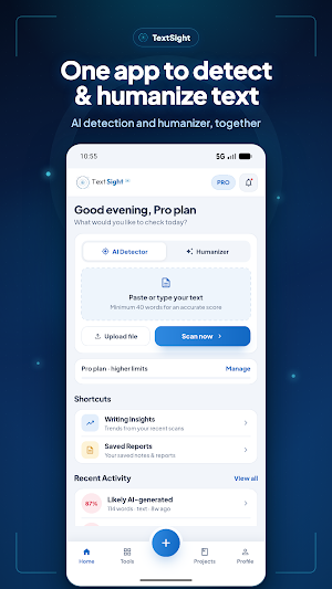 TextSight: Detect & Humanize Screenshot 0
