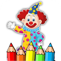 coloring funny clown