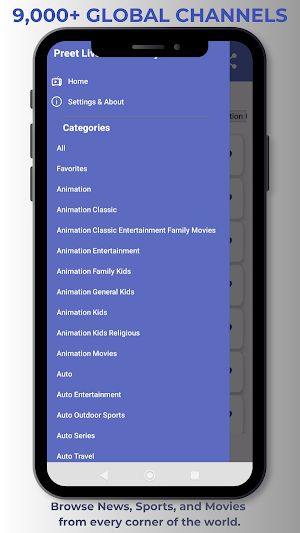 Preet Live Streaming Player Screenshot 2