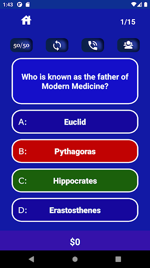 MILLIONAIRE TRIVIA Quiz Game Screenshot 2