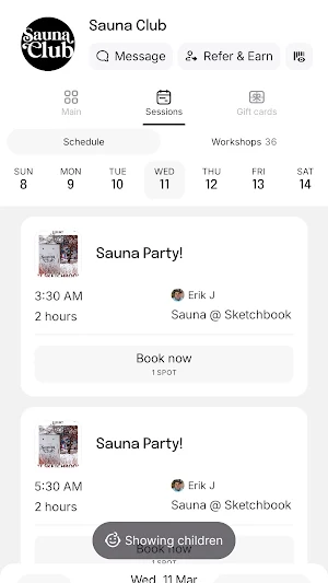 Sauna Club Screenshot 1