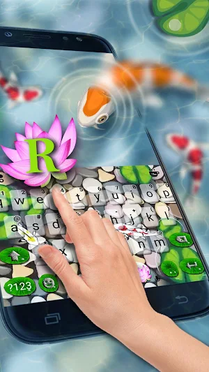 Lucky Koi Fish Keyboard Theme Screenshot 2