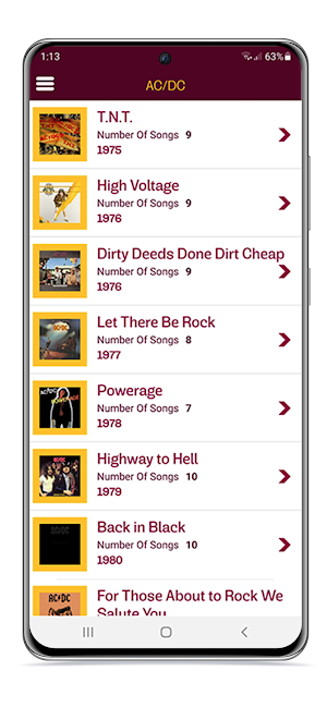 AC/DC Lyrics & Wallpapers Screenshot 1