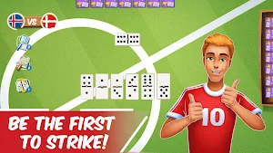 Dominoes Striker: Play Domino with a Soccer blend Screenshot 1