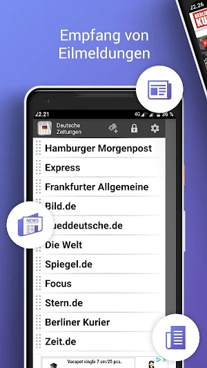 Deutsche Zeitungen Screenshot 3