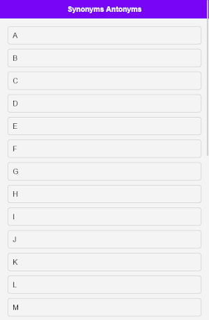 Synonyms Antonyms Dictionary Screenshot 0