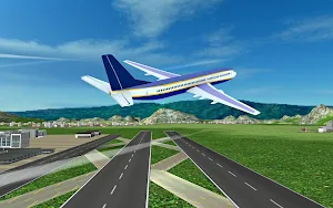 Fly Plane Flight 3D Airplane Simulator Screenshot 1