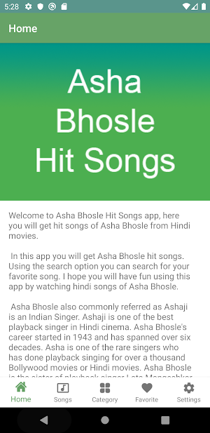 Asha Bhosle Hit Songs Screenshot 1