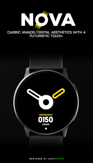 Nova : Minimal Watch Face Screenshot 0