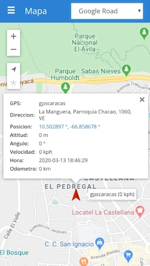 gpscaracas tracker gps Screenshot 2
