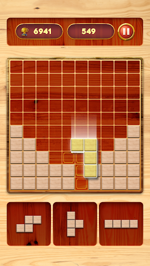 Wood Block: Brick Puzzle Game Screenshot 2